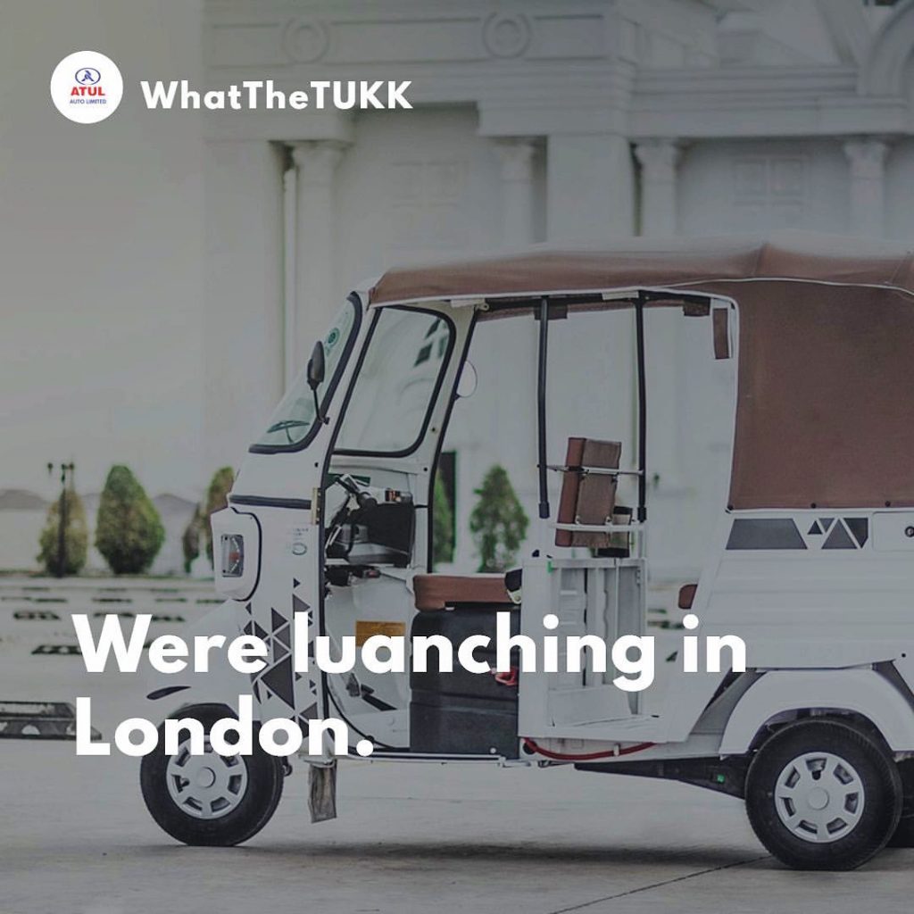 Our TukTuks Arriving to England