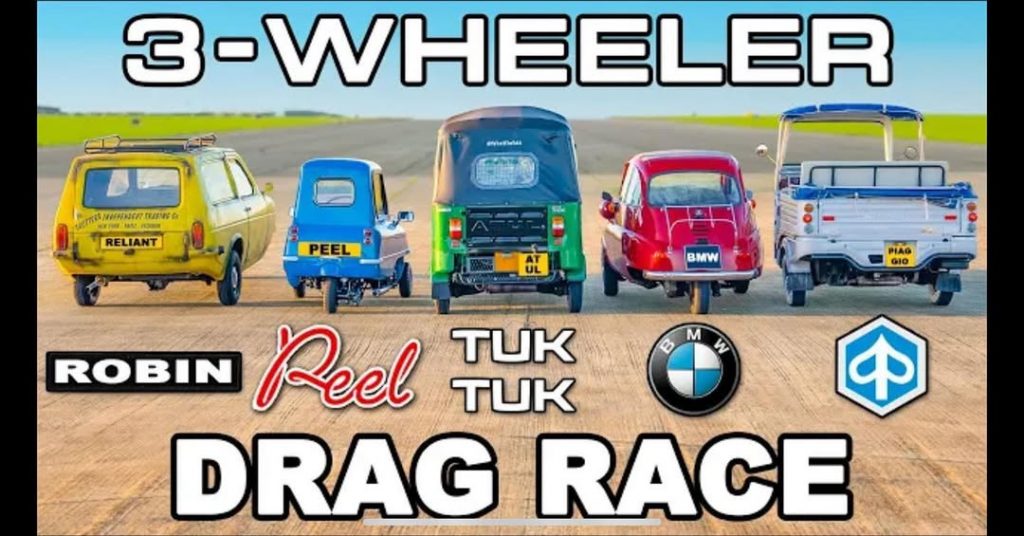 Carwow 3-Wheeler Drag Race: What The Tukk Tuk-Tuk Meets Yiannimize & Mat Watson